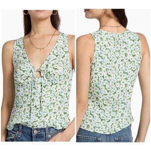 ✨ NWOT Reformation Miri Floral Tie-Front Top – Daisy Meadow • Size 10